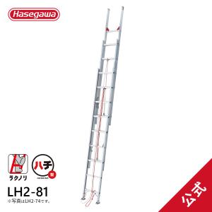 長谷川工業 【LT2-51a】長谷川工業 ラクノリ 2連はしご 正面から乗り