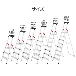 脚立 上枠付踏み台 Hailo ハイロ 4段 ...の詳細画像3