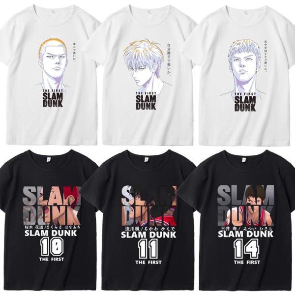 ◆SLAM DUNK(スラムダンク) 風 桜木花道￥/流川 楓 半袖 Tシャツ 男女兼用 春夏 カッ...