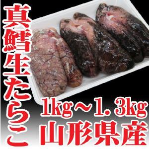 山形県産 天然 真鱈子 生たらこ 1kg〜1.3ｋｇ生冷蔵 鱈子 寒鱈 たら タラ 寒ダラ 鍋　海鮮