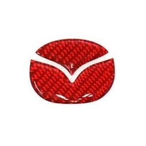 ハセプロ マジカルカーボンNEO ステアリング マツダ エンブレム レギュラーカラー レッド NES...