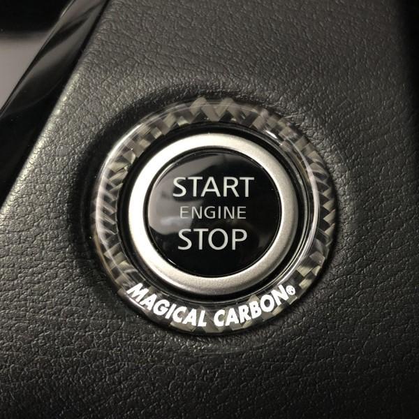ハセプロ マジカルカーボンNEO エンジンスタートボタンリング TYPEA ブラック CESB-1B...