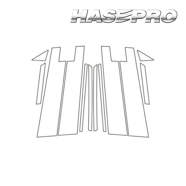 ハリアー 80系 ピラー バイザーカットタイプ カーボン調シート アートシート トヨタ ハセプロ ブ...