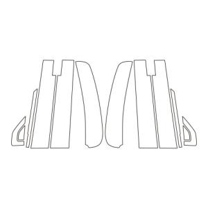 ハセプロ マジカルアートシート ピラー バイザーカットタイプ