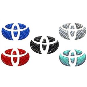 エンブレム カスタム 貼るだけカスタム パーツ【トヨタ】 TOYOTA ステアリングエンブレム レギュラーカラー マジカルカーボンNEO トヨタ2 ハセプロ NEST-2