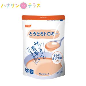 介護食 とろみ調整 とろとろトロミー 500g ホリカフーズ 日本製 とろみ剤 トロミ 腸内環境 無味無臭  嚥下補助 餡 ペースト ミキサー食 介護用品｜hashbaby