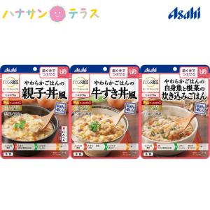 バランス献立 歯ぐきでつぶせる 主食 3種 6個セット 計18個 介護食 詰め合わせ セット アサヒグループ食品 日本製