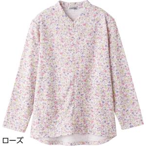 Tシャツ ロングファスナー 長袖 シニアファッ...の詳細画像4
