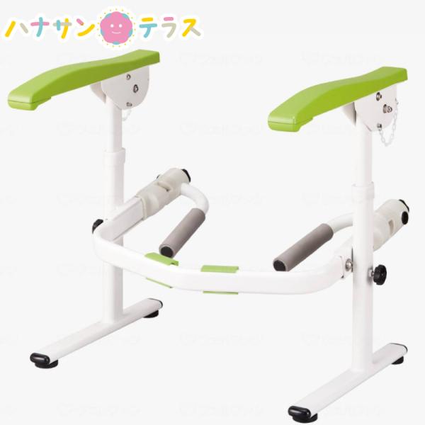 たよレールrest BZR-01W マツ六 手すり はねあげ ひじ掛け 高さ調整可能 歩行補助 転倒...