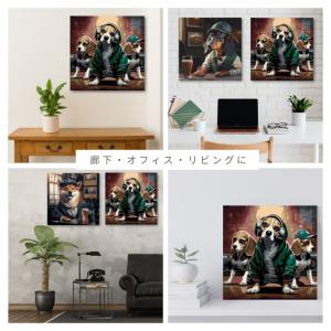 アートパネル 数字で塗り絵 数字油絵 犬シリー...の詳細画像3