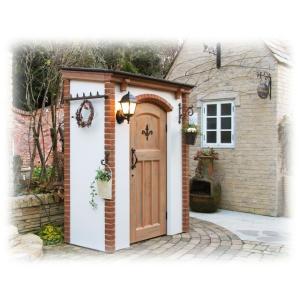 物置 おしゃれ 屋外ガーデン収納庫 カンナキュート アンティーク調木目ドア付き レンガ調 屋外収納庫 最安値 価格比較 Yahoo ショッピング 口コミ 評判からも探せる