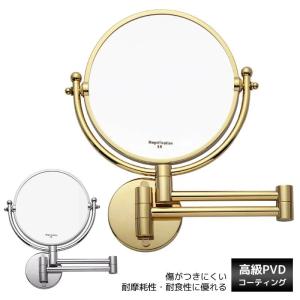 3X/1X  Magnification Double side Vanity Mirror Luxury PVD coating Wall Mounted Mirror free delivery sale｜hashibasangyo