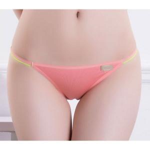 デイリーユース用 超浅ひも ビキニ オレンジクロッチ黄緑 M,L,XLサイズ ショーツ ぱんつ 下着 パンティー ユニセックス レディース メンズ