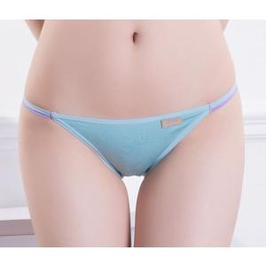 デイリーユース用 超浅 ひも ビキニ 灰水色クロッチ薄紫 M,L,XLサイズ ショーツ ぱんつ 下着 パンティー ユニセックス レディース メンズ