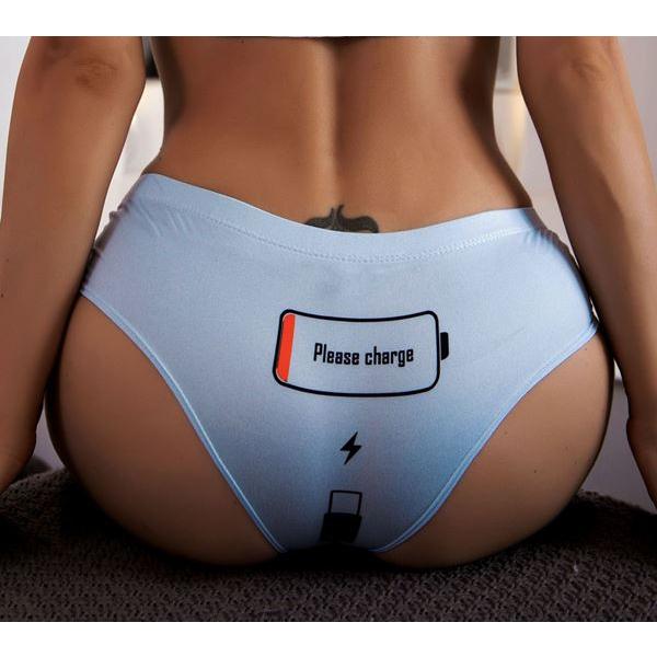 Please charge 美尻 プリント ハーフバック ショーツ 水色 Mサイズ レーシングブルマ...