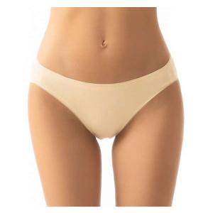 薄布 シームレス ビキニ フルバック ショーツ ベージュ S〜Mサイズ パンティ シンプル 無地 綿 コットン 下着