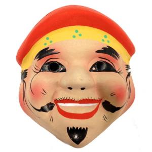 おめん 祭禮 本格紙面 お面 【狸 たぬき】 お祭りお面 : お祭り用品