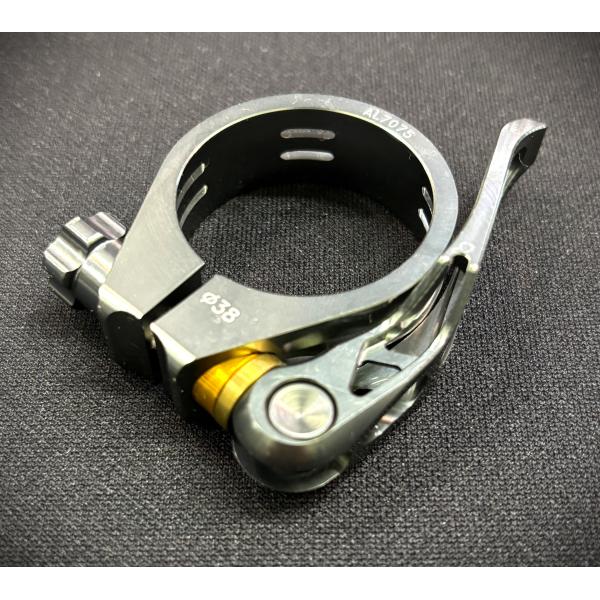 RIDEA】　橋輪オリジナルシートクランプ　Φ38 　チタン