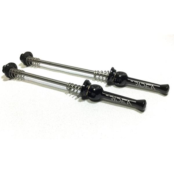 【DAHON  K3/DOVE用】RIDEA 橋輪オリジナルクイックレバー　74/86mm 　ブラッ...