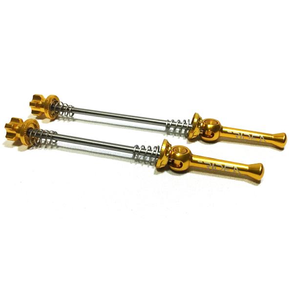 【DAHON  K3/DOVE用】RIDEA 橋輪オリジナルクイックレバー　74/86mm 　ゴール...