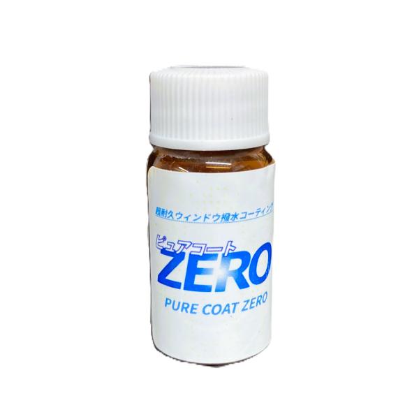 撥水道場　ガラス用コーティング剤　ピュアコートZERO（フロントガラス１枚分）フッ素　強力　超耐久　...