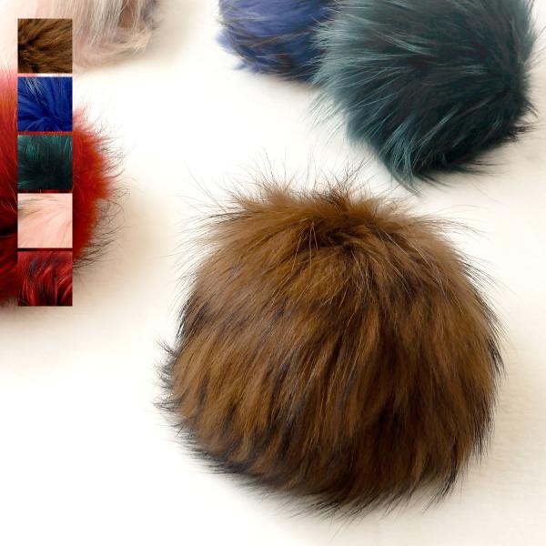 イタリア製ラクーンファー コサージュ ブローチ レディース アクセサリー おしゃれ 秋冬 安全ピン ...