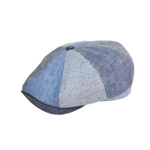 紳士帽子 老舗ブランド ゴットマン パッチワーク 八方ハンチング UPF50+ 57cm 59cm ...
