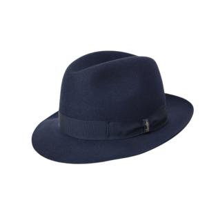 箱付き イタリア製 Borsalino ファーフェルトハット MARENGO ネイビー 正規品 56...