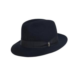 箱付き イタリア製  Borsalino ファーフェルトハット MARENGO ブラック 黒 正規品...