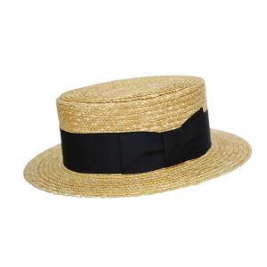紳士帽子 日本製 カンカン帽 アメリカ老舗ブランド KNOX ボーター ストロー 天然麦 57cm ...