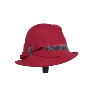 婦人帽子 イタリア製 インポート GALLIANO SORBATTI アシンメトリー ウールフェルト...