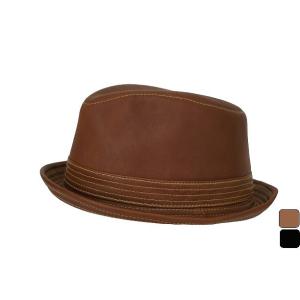 ⭐極美品ラージサイズ⭐Supreme ブラウンレザーバケットハット KNOX（ノックス） メンズ サハリ ハット 本革 帽子 茶色 紳士 バケット