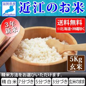 令和4年新米 近江のお米 滋賀県産10割 5kg玄米 お好きな分つきに 健康応援  近江米 送料無料 一部地域を除く