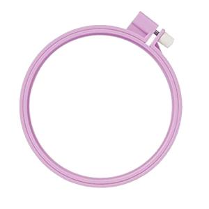 刺しゅう枠 12cm クロバー カラフル刺しゅう枠 パープル 57-263