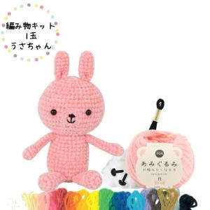 編み物キット 1玉うさちゃん 資材 編み図付 ハマナカ