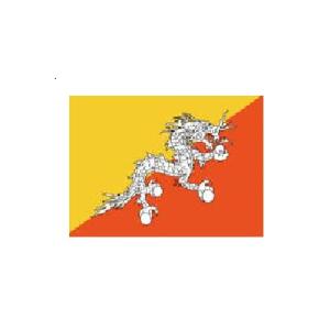 旗 オーダー 外国旗 ブータン 70×105cm テトロンポンジ製 Bhutan 旗 フラッグ 160か国対応｜hatawa-koko