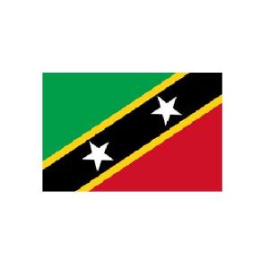 旗 外国旗 オーダー セントクリストファーネイビス H90×W135cm テトロンポンジ製 Saint Kitts and Nevis 旗 フラッグ 160か国対応｜hatawa-koko