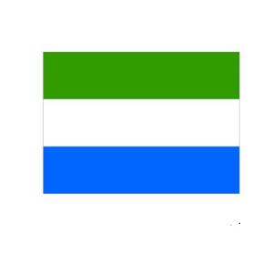 旗 外国旗 オーダー シエラレオネ H90×W135cm テトロンポンジ製 Sierra Leone 旗 フラッグ 160か国対応｜hatawa-koko