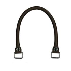 合成皮革持ち手 手さげタイプ イナズマ YAK-3805S 全長約38cm×太さ約1cm 入数2本 金具S INAZUMA 手芸<br>