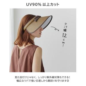 帽子 サンバイザー レディース 日よけ 紫外線...の詳細画像5