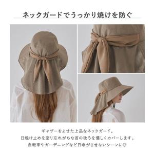 風とばーぬ ギャザー ハット レディース 帽子...の詳細画像4