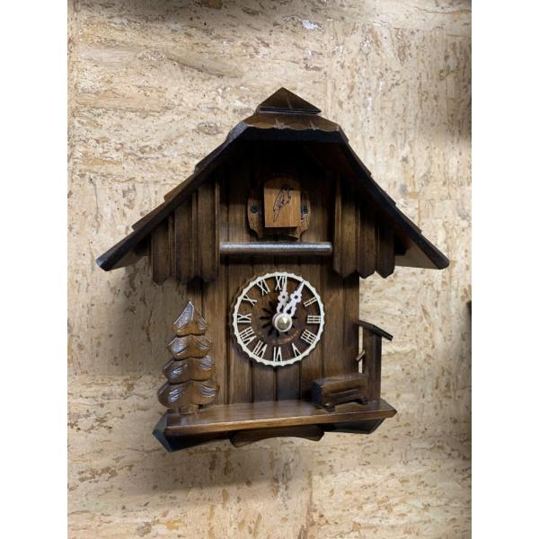 ドイツ森の時計　クォーツ式山小屋鳩時計　小さな山小屋シリーズ420-1QM