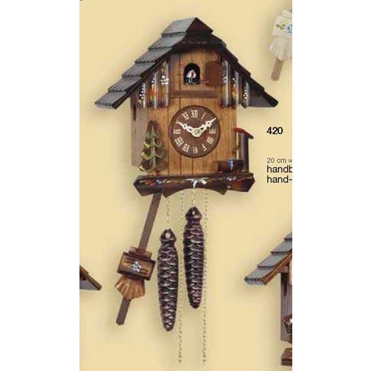 機械式（おもり式）鳩時計420 高さ：約20cm
