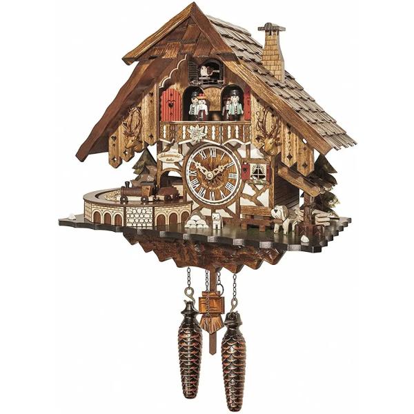 汽車ポッポのぽっぽ時計　クォーツ式　シュヴァルツヴァルト鉄道48710QMT