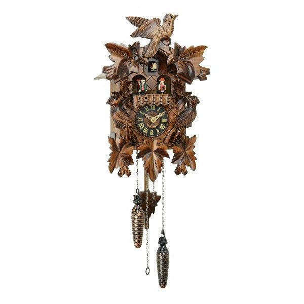 ドイツ森の時計　クォーツ式山小屋鳩時計　伝統の彫刻シリーズ632QMT