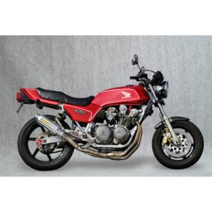 【キナコ】Cb750f エムテック中京　マフラー　集合管 楽天市場】CB750Four（K0-K6） 手曲げ直管マフラー ブラック