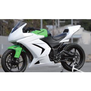 バイク 外装 フルカウル/シロゲル/レース Ninja250R 3KNJ25FCR-W 取寄品