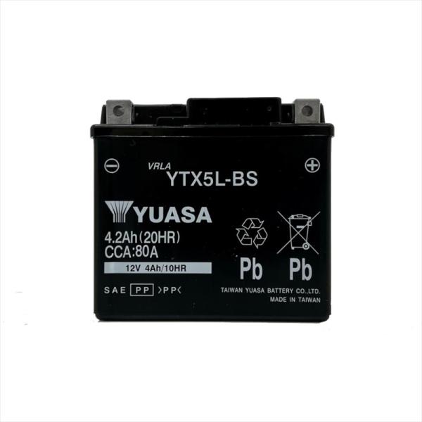 バイク 電装系 タイワンユアサ プロト 台湾ユアサ バッテリー 12V 制御弁式 YTX5L-BS ...