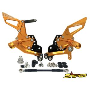 バイク SNIPER スナイパー バックステップ ゴールド GSX-R125 150 18- GSX-S125 150 SP0095G 取寄品 セール｜hatoya-parts-nb