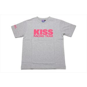 バイク KIJIMA キジマ KISS 2018Tシャツ グレー ＃レディースM K1345G05 取寄品 セール｜hatoya-parts-nb